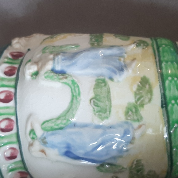 Japanese Maruhon fience wall pocket. - Picture 3 of 4